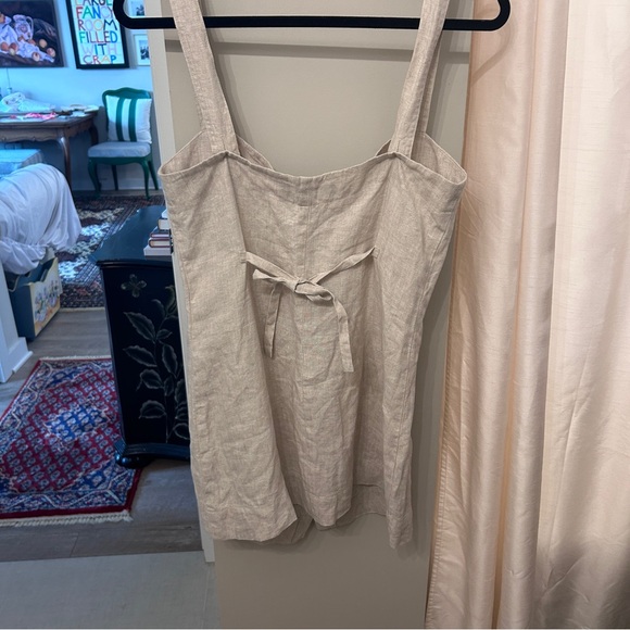 REFORMATION Shetland Linen Mini Dress M - Picture 5 of 11